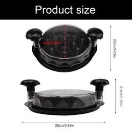 HJIAMA Hähnchenzerkleinerer, Schwarz Kunststoff, Fleischzer kleinerer, Griff ergonomisch geformt Basis Rutschfest, Chicken Shredder, für Huhn Schweinefleisch Verwendet