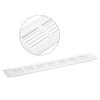 sourcing map Rectangle Shape Ventilation Grille Aluminum Alloy Louvered Air