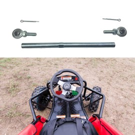QYMOTO Coleman CK100-S SK100 Steering Wheel Rod,Female Steering Linkage Rod with Heim Joints CK100-S SK100 Go Kart Parts