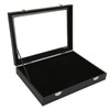 Pin Display Case Dustproof Transparent Glass Lid Badge Storage Box