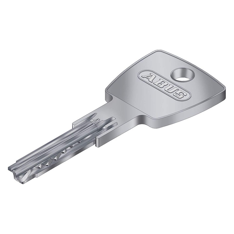 ABUS Knob Cylinder KD6PSN Z35/K35mm Bkn, Nickel-Plated, Silver