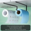 Under Cabinet Paper Towel Holder - Punch-Free Hanging Tissue Roll