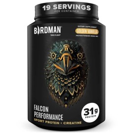 Falcon Vegan Protein Powder 31g Protein BCAA Creatine Vanilla 19 Servings