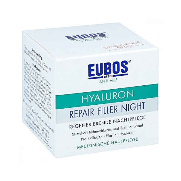 Hyaluron regenerierende Nachtpflege Spar-Set 2 x 50 ml Stimuliert tiefenwirksam und 3-dimensional. Pro Kollagen, Elastin, Hyaluron