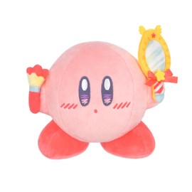 Sangei Boeki Kirby KHM-01 Kirby Happy Morning Plush Make-up Pretend (Kirby) W 5.5 x D 3.5 x 4.3 inches (14 x 9 x 11 cm) Plush Toy