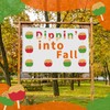 Motiskyy 113 Pcs Fall Bulletin Board Decoration Set Caramel Apple