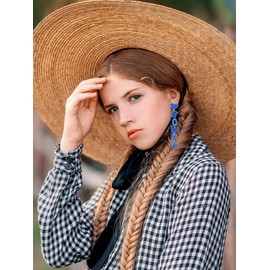 Western Earrings for Women Cowboy Earrings Boho Beaded Tassel Earrings Cowgirl Cowboy Hat Boot Earring Drop Earrings Country Concert Outfits Western Jewelry Accessories