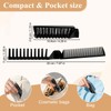 Foldable Hair Combs in Bulk, Individually Wrapped for Women and