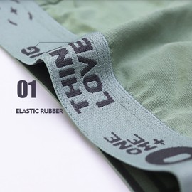 Evankin Mens Cotton Boxer Briefs Soft Cool Underwear Breathable Low Rise Trunks(4pcs DarkGrey+Green+Orange+Yellow,S)