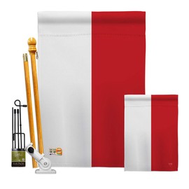 Nationality Indonesia Garden House Flags Kit Regional Nation International World Country Particular Area Small Decorative Gift Yard Banner Double-Sided Made in USA 28 X 40