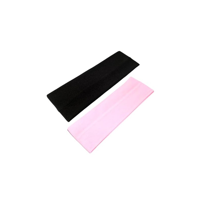 WESTEND CHOICE 7cm Wide Headbands 2 Pack Plain Stretchy Hairband