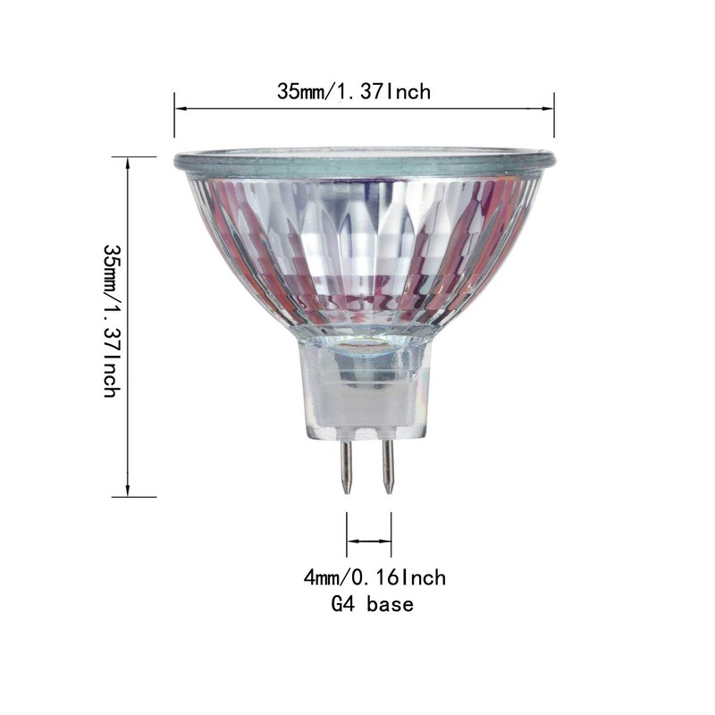CTKcom MR11 12v 20w Halogen Bulbs(6 Pack)- Precision Halogen Reflector