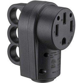 Miady 50AMP RV Replacement Female Plug with Easy Unplug Design, ETL Certified