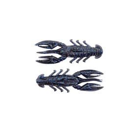 2.5" Scented Stealth Craw, Stealth Finesse Series by X Zone Lures (Black Blue Flake)