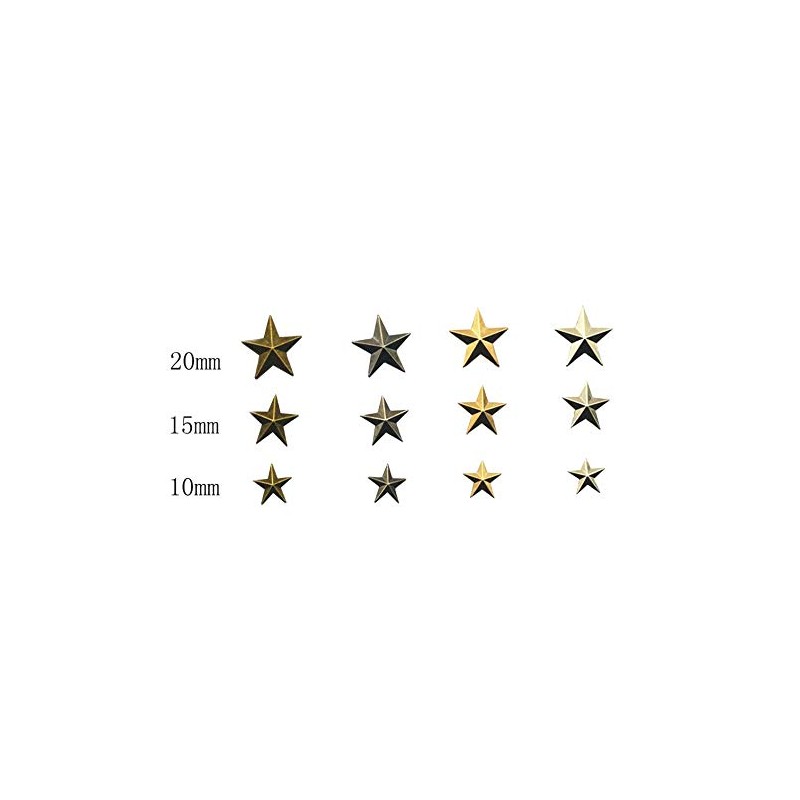 DIY Metal Star Studs Claw Nailhead Punk Rivets 50 Pcs