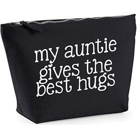 Hippowarehouse My auntie gives the best hugs printed make up cosmetic wash bag 18x19x9cm