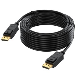 UVOOI DisplayPort Cable 25 feet 4K, 25ft Display Port to Display Port Cable 4K@60Hz, 1080P@165Hz @144Hz (DP to DP Cable)