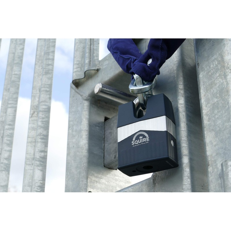 Henry Squire Warrior High-Security Closed Shackle 5 Pin Cylinder Padlock,