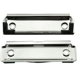 TAODAN 5pcs Metal Clipboard Clips with Rubber Feet,Mountable Document File Board Clips for Office, School Stationery Supplies 10cm