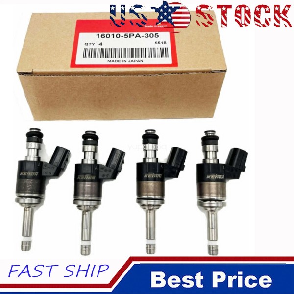 Factory/OEM 4PCS GENUINE OEM FUEL INJECTORS 16010-5PA-305 FOR ACCORD CR-V