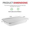 Aluminum Pans with Lids 21x13 Disposable Roasting Pans with Covers