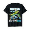 Sister of the Birthday Boy Monster Truck Dinosaur Party T-Shirt