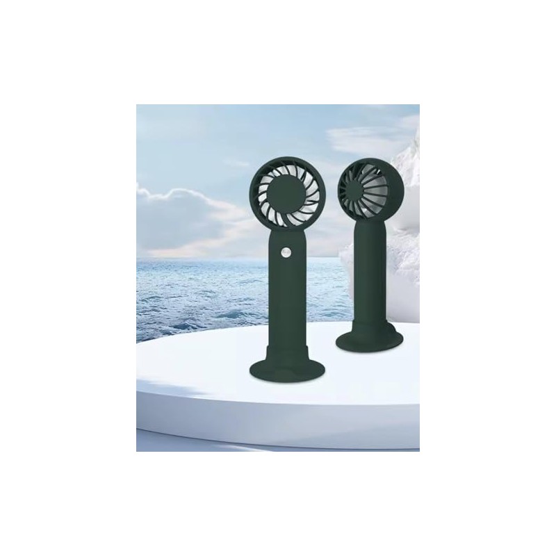 Portable USB Fan with Phone Stand, Handheld Mini Desk Fan