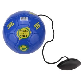 Juggle Pro Solo Soccer Kick Trainer - Size 2 (15.1cm), Brazil Blue - for Solo or Group Kick Training