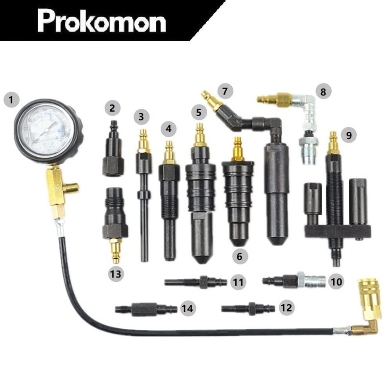Prokomon 1000 Psi Diesel Engine Compression Tester for Most Diesel