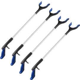 Elevon 32" Reacher Grabber Tool, Extra Long Lightweight Handy Trash Claw Grabber, Mobility Aid Reaching Assist Tool for Trash Pick Up, Litter Picker, 4-Pack