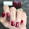 Duri Nail Polish, 731 Aries, Deep Burgundy Red Opaque Coverage,