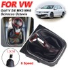Kakulkomen Manual Car 6 Speed Chrome Leather Gear Shift Knob