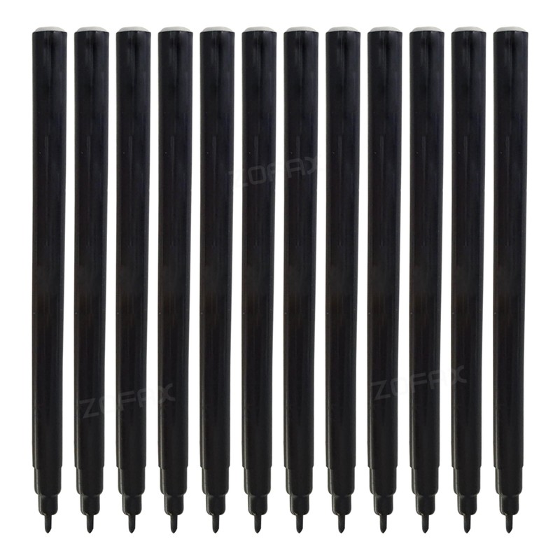iSketchO Felt Tip Colouring Pens, BLACK, Pack of 12, Fibre
