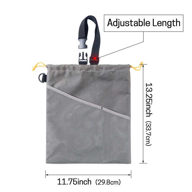 GNEGNI 2PCS Car Garbage Can, Hanging Car Trash Bag with