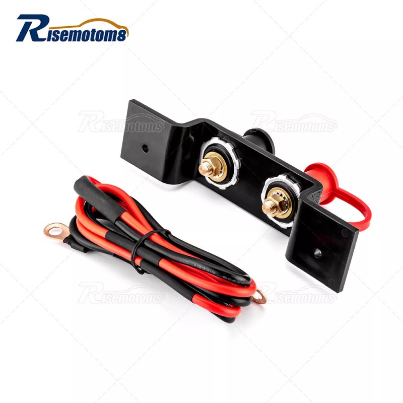 risemotom8 Remote Battery Terminal Relocation Kit Jump Post Cable for