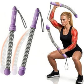 Juego de cuerda de batalla portátil sin cuerdas, resistencia ajustable, sin cables pesados, muelles de acero resistentes, asas antideslizantes, HIIT d