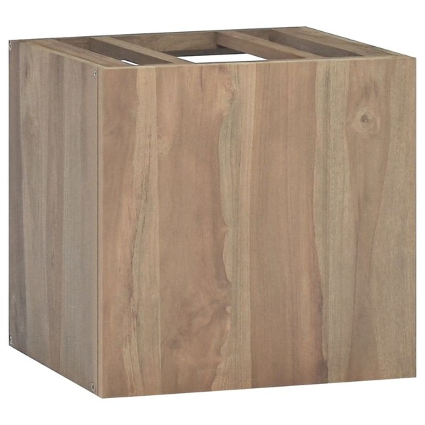 ZJMTOCYU Wall-Mounted Bathroom Cabinet for Enhanced Organization, Solid Teak Wood,