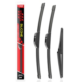 BERG REGEN Silicone Windshield Wiper Blades Replacement for Jeep Grand cherokee 2021 2020 2019 2018-2014 Windshield Wipers (Pack Of 3) Automotive Replacement Windshield Wiper Blades - 22"/21"/11"