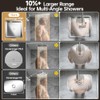 Veken All Metal 10"Luxurious Rain Shower Head with Handheld Spary,Power