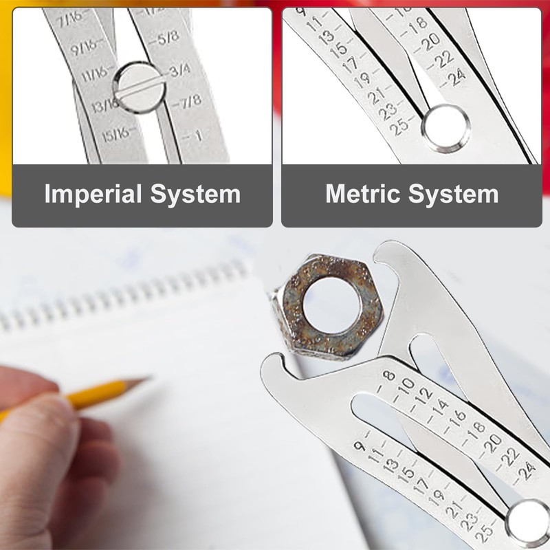 SPHERETRON Thread Tester Portable Precise Thread Size Tester as Key
