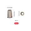 YIXISI 120 PCS Zinc Alloy Hex Socket Screw-in Nuts Kit,