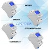 Electric LCD Single Phase Energy Meter, DDM15SD Small 35mm Din