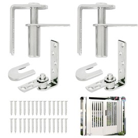 Swing Door Hinges, 2 Pack Stainless Steel Saloon Door Hinge Hardware, Self-Return Cafe Door Hardware Hinges, Double-Action Hinges for Bar Kitchen Door Using