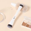 KINGMAS Oval Concealer Brush, Double-ended Kabuki Makeup Brush, Medium Concealer