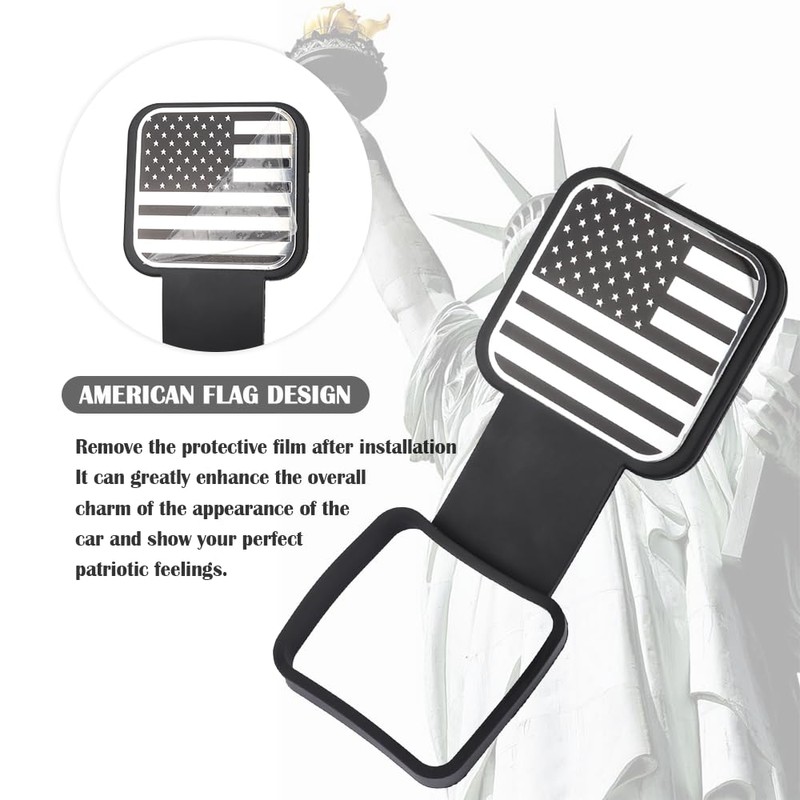 carleef Trailer Hitch Covers - Unique US Flag Tow Hitch
