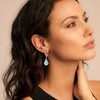 EleQueen Austrian Crystal Baroque Leverback Dangle Earrings for Women Fashion
