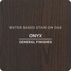 General Finishes Water Based Wood Stain, 1 Pint, Onyx