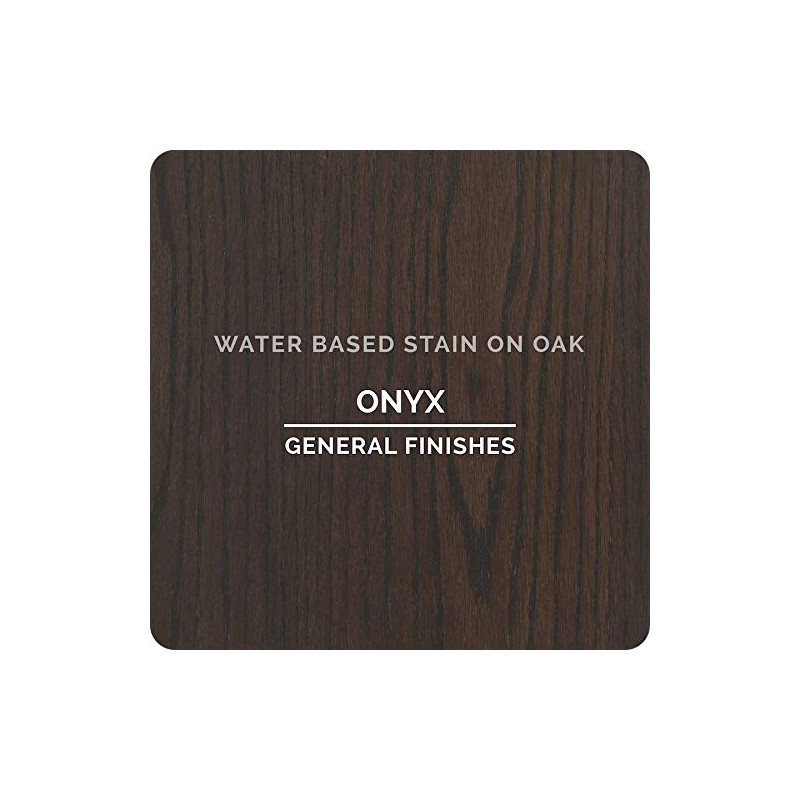 General Finishes Water Based Wood Stain, 1 Pint, Onyx