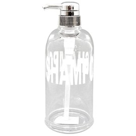 Senko Mobilia 55459 Soap Bottle Dispenser, For Shampoo, Diameter 3.4 x Height 9.3 inches (8.6 x 23.5 cm), Capacity: Approx. 16.9 fl oz (500 ml), Clear