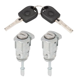 Lock Cylinder for Golf IV Bora Fabia 604837167 604837168 Door Lock Key, Vehicle Security Lock Core Left + Right